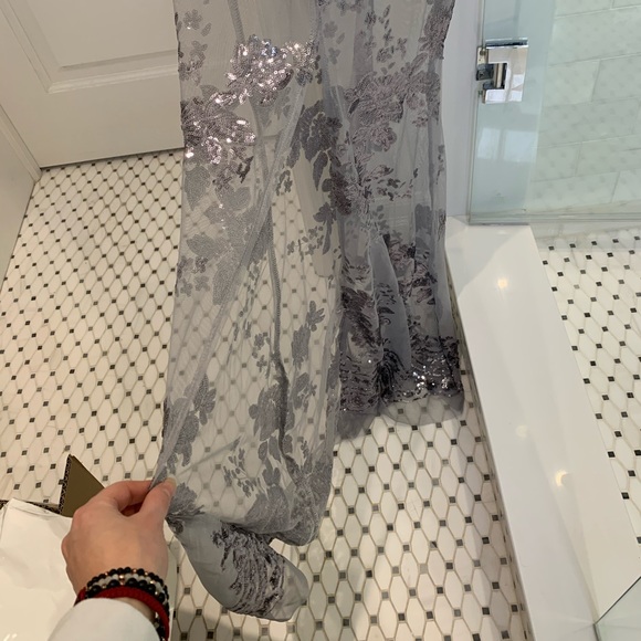 Full Length Off Shoulder Dress - Picture 7 of 9